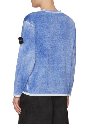 Back View - Click To Enlarge - STONE ISLAND - Raw Hand Light Organic Cotton Sweater