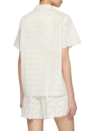 Back View - Click To Enlarge - MONCLER - Macramé Bowling Shirt