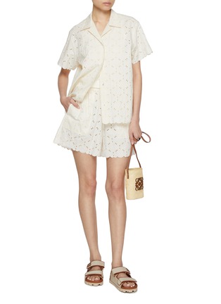 Figure View - Click To Enlarge - MONCLER - Macramé Shorts
