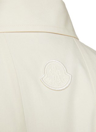  - MONCLER - Pleated Polo Cotton Poplin Dress