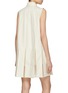Back View - Click To Enlarge - MONCLER - Pleated Polo Cotton Poplin Dress