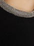  - ALEXANDERWANG - Embellished Tubular Neckline Wool Blend Knit Top