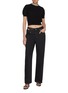 Figure View - Click To Enlarge - ALEXANDERWANG - Embellished Tubular Neckline Wool Blend Knit Top