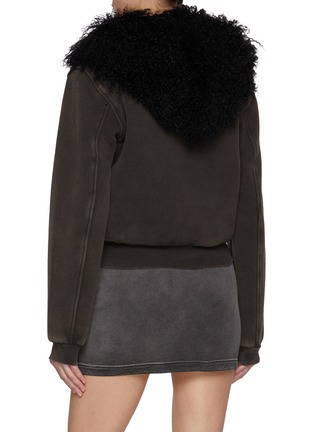 Back View - Click To Enlarge - ALEXANDERWANG - Mongolian Hood Workwear Hoodie