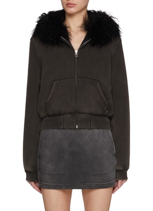 Main View - Click To Enlarge - ALEXANDERWANG - Mongolian Hood Workwear Hoodie