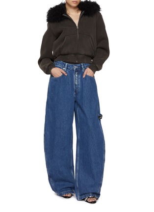 Figure View - Click To Enlarge - ALEXANDERWANG - Mongolian Hood Workwear Hoodie