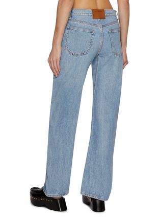 Back View - Click To Enlarge - ALEXANDERWANG - Embossed Logo Bowed Gusset Jeans