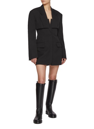 Figure View - Click To Enlarge - ALEXANDERWANG - Pre-Styled Wool Blazer Dress