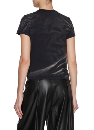 Back View - Click To Enlarge - ALEXANDERWANG - Crease Wash Shrunken Cotton T-shirt