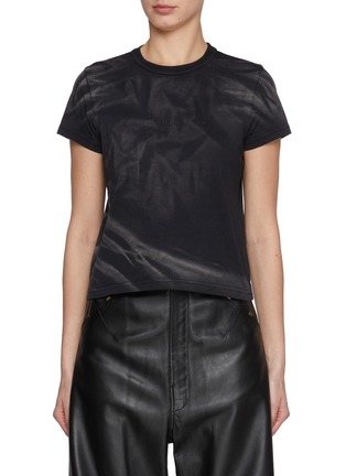 Main View - Click To Enlarge - ALEXANDERWANG - Crease Wash Shrunken Cotton T-shirt