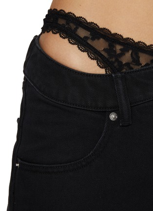  - ALEXANDERWANG - Prestyled Lace Undie Dip Side Jeans