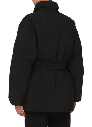 Back View - Click To Enlarge - ALEXANDERWANG - Dome Silicone Patch Belted Puffer Coat Jacket