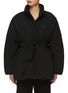 Main View - Click To Enlarge - ALEXANDERWANG - Dome Silicone Patch Belted Puffer Coat Jacket