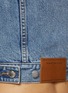  - ALEXANDERWANG - Clear Hotfix Tie Front Medium Wash Denim Vest