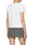 Back View - Click To Enlarge - ALEXANDERWANG - Distressed Logo Shrunken Cotton T-shirt