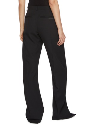 Back View - Click To Enlarge - ALEXANDERWANG - Mid Rise Bowed Leg Wool Pants