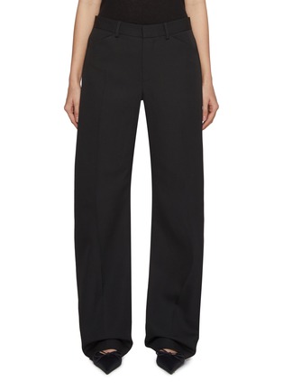 Main View - Click To Enlarge - ALEXANDERWANG - Mid Rise Bowed Leg Wool Pants