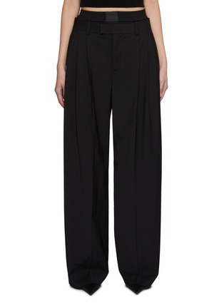 Main View - Click To Enlarge - ALEXANDERWANG - Boxer Waist Pleated Trouser