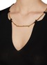  - ALEXANDERWANG - V-Neck Nameplate Chain Ribbed T-Shirt