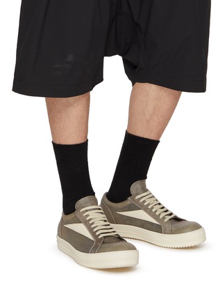 Figure View - Click To Enlarge - RICK OWENS  - Vintage Leather Low Top Men's Sneakers