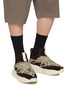 Figure View - Click To Enlarge - RICK OWENS  - Megalaced Geth Runner Suede Men's Sneakers