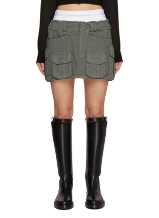 Main View - Click To Enlarge - ALEXANDERWANG - Pre-styled Cargo Skirt