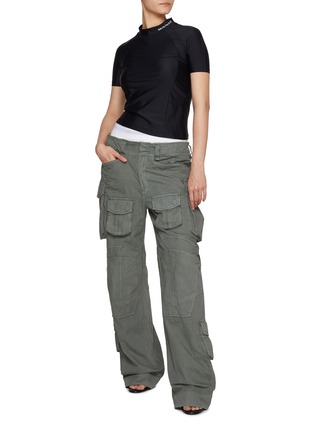 Figure View - Click To Enlarge - ALEXANDERWANG - Pre-Styled Multi Pocket Cargo Pants