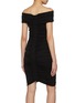 Back View - Click To Enlarge - ALEXANDERWANG - Off Shoulder Ruched Dress