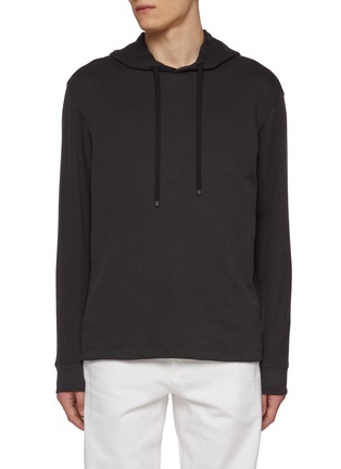 Main View - Click To Enlarge - THEORY - Delroy Studio Cotton Blend Hoodie