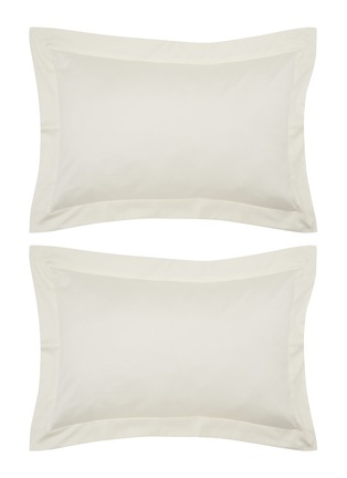 Main View - Click To Enlarge - CELSO DE LEMOS - Amanda Pillowcase Set of 2 — #101 Natural