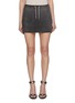 Main View - Click To Enlarge - T BY ALEXANDER WANG - Rhinestone Drawcord Cotton Terry Mini Skirt