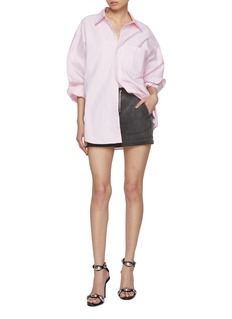 スカート Alexander Wang Chenille skirt Pre-Styled Cargo Skirt with Logo Elastic in ASPHALT