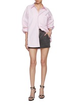 T BY ALEXANDER WANG | Rhinestone Drawcord Cotton Terry Mini