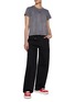 Figure View - Click To Enlarge - T BY ALEXANDER WANG - Essential JSY Shrunken Puff Logo Cotton T-Shirt