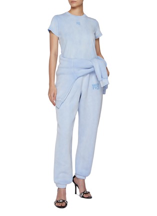 Figure View - Click To Enlarge - T BY ALEXANDER WANG - Essential Puff Logo Cotton Blend Sweatpants