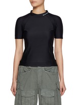 T BY ALEXANDER WANG | Mock Neck Rashguard Top | Women | Lane