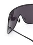 Detail View - Click To Enlarge - RICK OWENS  - Single Lens Shielding Metal Sunglasses