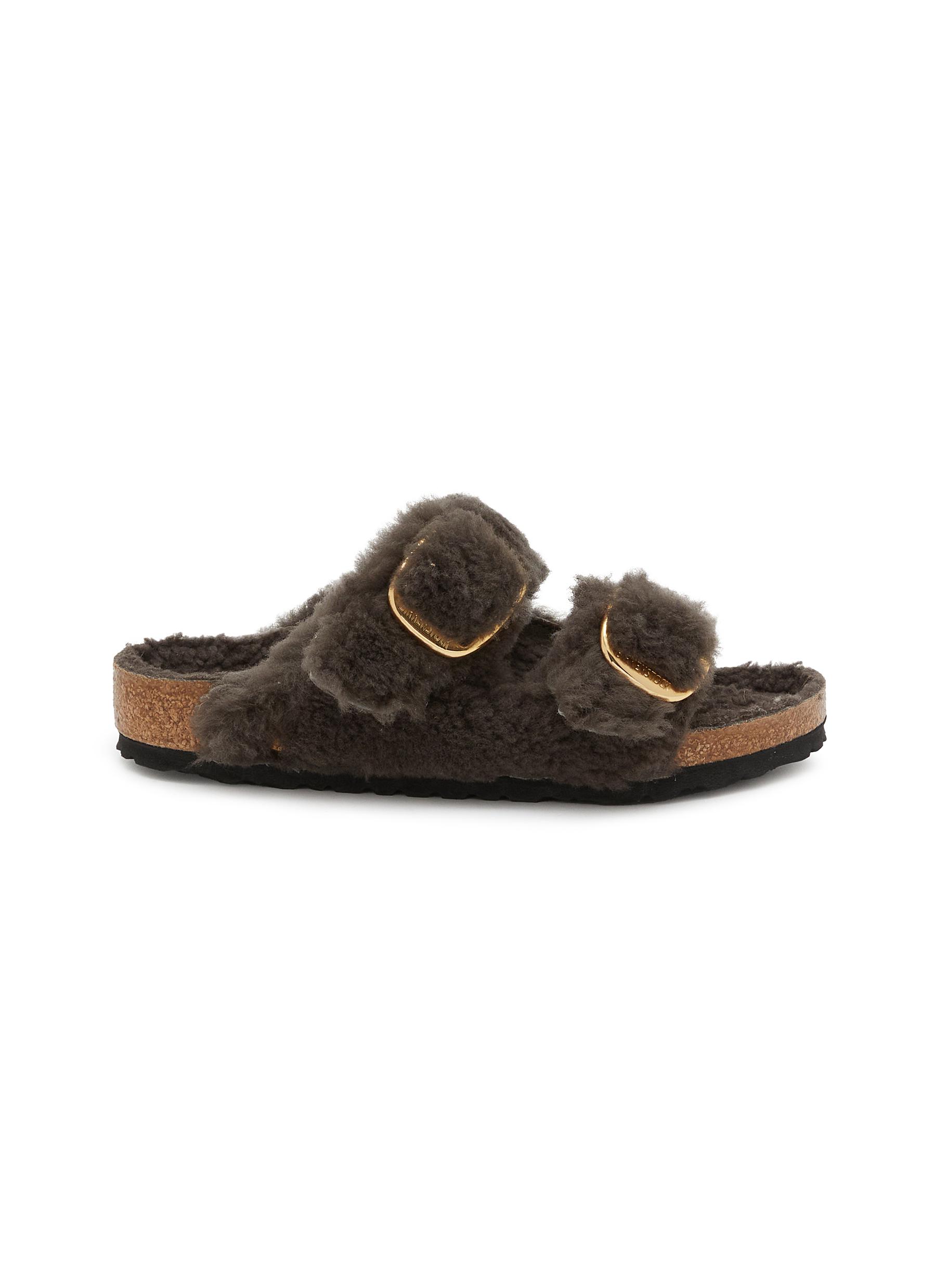 BIRKENSTOCK Arizona Big Buckle Teddy サンダル Arizona Big Buckle Shearling Shearling Teddy Eggshell