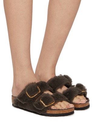 Figure View - Click To Enlarge - BIRKENSTOCK - Arizona Big Buckle Teddy Sandals