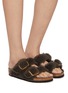 Figure View - Click To Enlarge - BIRKENSTOCK - Arizona Big Buckle Teddy Sandals