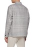 Back View - Click To Enlarge - THEORY - Double Pocket Plaid Wool Blend Overshirt