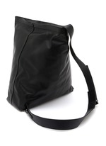 discord【Yohji Yamamoto】Triangle shoulder discord Yohji Yamamoto SOFT CALF SHRINK LEATHER BACK PACK
