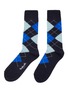 Main View - Click To Enlarge - PANTHERELLA - Raction Argyle Wool Blend Standard Socks