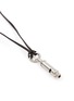 Detail View - Click To Enlarge - LEMAIRE - Acme Whistle Leather Silver Plated Brass Necklace