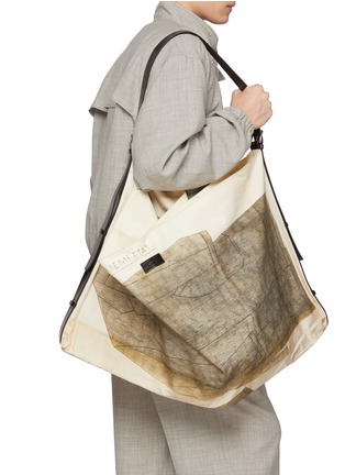 Figure View - Click To Enlarge - LEMAIRE - x Philippe Weisbecker Flag Hobo Bag