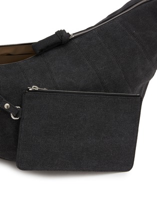 Detail View - Click To Enlarge - LEMAIRE - XL Croissant Canvas Crossbody Bag