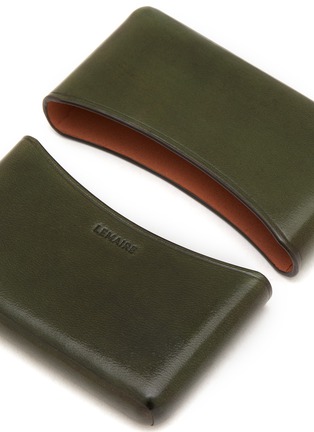 Detail View - Click To Enlarge - LEMAIRE - Molded Leather Card Holder