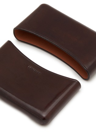 Detail View - Click To Enlarge - LEMAIRE - Molded Leather Card Holder