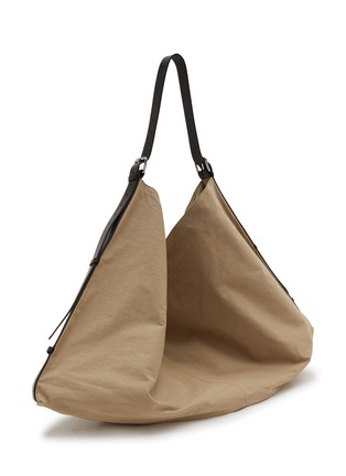 Detail View - Click To Enlarge - LEMAIRE - Flag Washed Linen Hobo Bag