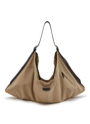 Main View - Click To Enlarge - LEMAIRE - Flag Washed Linen Hobo Bag